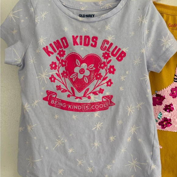 OLD NAVY / CAT & JACK Kids Graphic Tee 3 Pack Size 4/5 - Picture 7 of 9